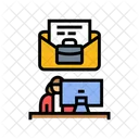 Business Correspondence Office Icon