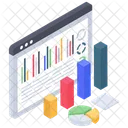 Business Data Online Analytics Business Infographic Icon