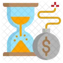Deadline Time Hourglass Icon