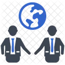 Business Deal Global Business Handshake Icon