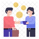Financial Deal Business Deal Business Agreement アイコン