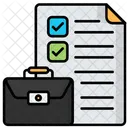Business Details Storage Document Icône