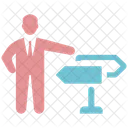 Business Direction Decision Making Direction Icon