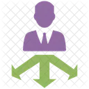 Business Direction Decision Making Direction Icon