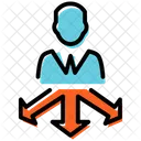 Business Direction Plan Presentation Icon