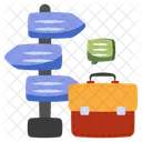 Business Direction Career Direction Business Path Icon