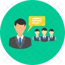 Business discussion  Icon