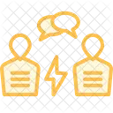 Business Dispute Icon Business Disciplinary Icon