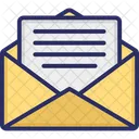 Business Document Cv Document In Envelope Icon
