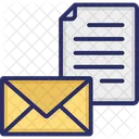 Business Document Cv Document In Envelope Icon