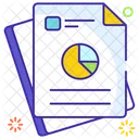 Sales Report Market Report Business File Icon