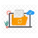 Business Cloud Data Icon
