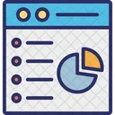 Business Evaluation Graphical Analysis Online Analytics Icon