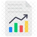 Business File Corporate File Growth Document Icon