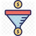 Business Filtration Capital Filtration Conversion Rate Icon
