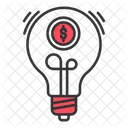 Marketing Lamp Bulb Icon