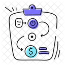 Business Flow Business Plan Business Scheme 아이콘