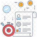 Idea And Goal Business Target Business Goal Icon