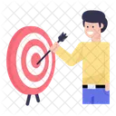 Business Aim Business Goal Business Target Icon