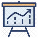 Business Graph Statistics Business Growth Icon