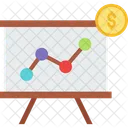 Business Graph Increase Presentation Icon