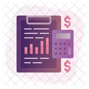 Business Graph Report Chart Icon