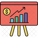 Business Graph Statistics Analysis Icon