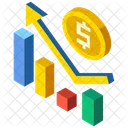 Business Growth Fnance Analysis Icon