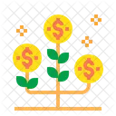 Growth Success Money Plant Icon