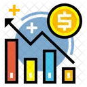 Business Growth Fnance Analysis Icon