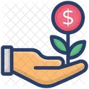 Money Plant Money Growth Business Development Icon
