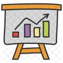Business Presentation Graph Presentation Charting Application Icon