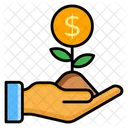 Investment Growth Money Growth Business Plant Icon