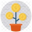 Money Plant Money Growth Business Growth Icon