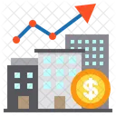 Growth Business Building Icon
