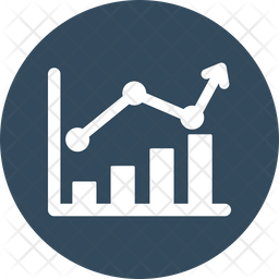 Business growth Icon - Download in Rounded Style