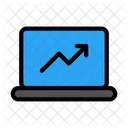 Growth Graph Laptop Icon