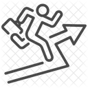 Success Business Running Icon