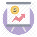 Business Growth Presentation Business Presentation Trend Analysis Icon