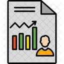 Business Growth Report Report Analysis Icon