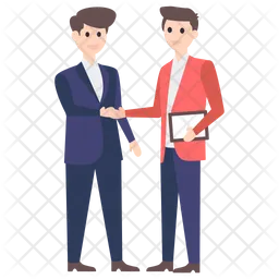 Business Handshake Character  Icon
