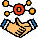 Business Handshake For Networking Introduction Connection 아이콘