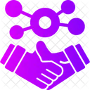 Business Handshake For Networking Introduction Connection 아이콘