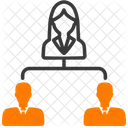 Business Hierarchy Leadership Structure Icon
