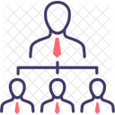 Business Hierarchy Analysis Chart Icon