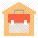 House Briefcase Stay At Home Icon