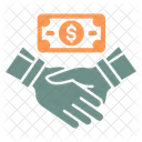 Business Handshake Money Icon