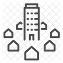 Business Building Small Town Icon