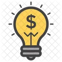 Business Idea Financial Idea Productive Idea Icon