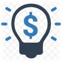 Money Dollar Bulb Icon